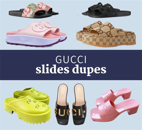 gucci platform slides dupe|gucci knockoff slides.